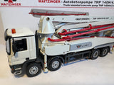 MB Actros mit Waitzinger THP 140H/42 Betonpumpe 1:50 von NZG 650 OVP