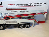 MB Actros mit Waitzinger THP 140H/42 Betonpumpe 1:50 von NZG 650 OVP