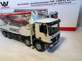 MB Actros mit Waitzinger THP 140H/42 Betonpumpe 1:50 von NZG 650 OVP