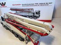 MB Actros mit Waitzinger THP 140H/42 Betonpumpe 1:50 von NZG 650 OVP