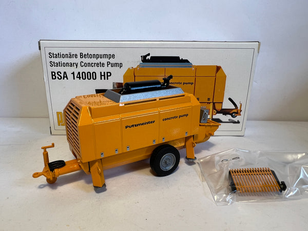 Putzmeister BSA 14000 HP Stationäre Betonpumpe 1:50 von Conrad 2506 OVP